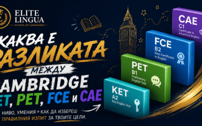 Каква е разликата между Cambridge KET, PET, FCE и CAE — пълно ръководство за родители